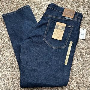 Volcom Volta Slim Straight Blue Jeans Sz 38 x 32 NWT